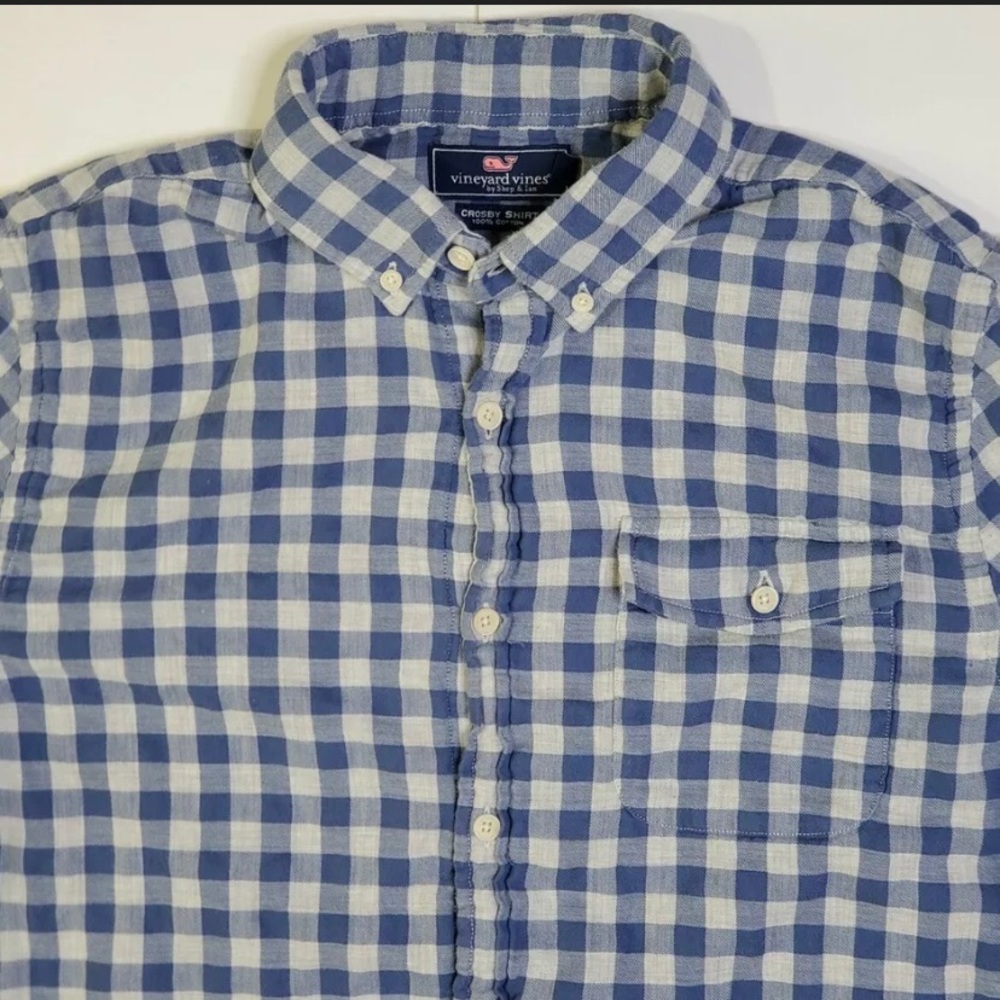 Vineyard Vines Crosby Shirt M Mens EUC Lined